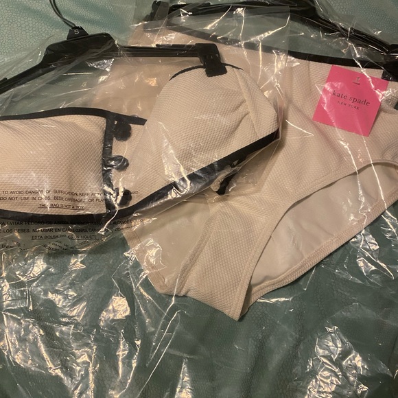 Kate spade NWT high waisted swimsuit TOP & BOTTOM - Picture 3 of 8